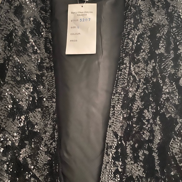 Sequins black jacket. - Picture 2 of 2